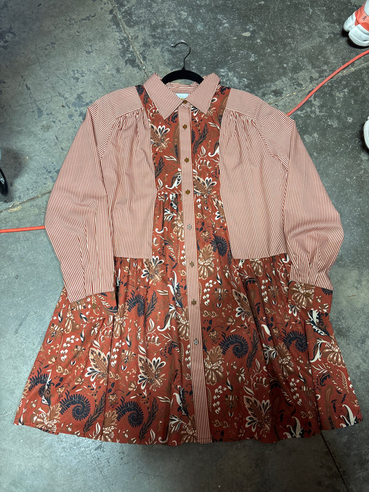 TH5010 BROWN PAISLEY FLORAL (7 PIECE)