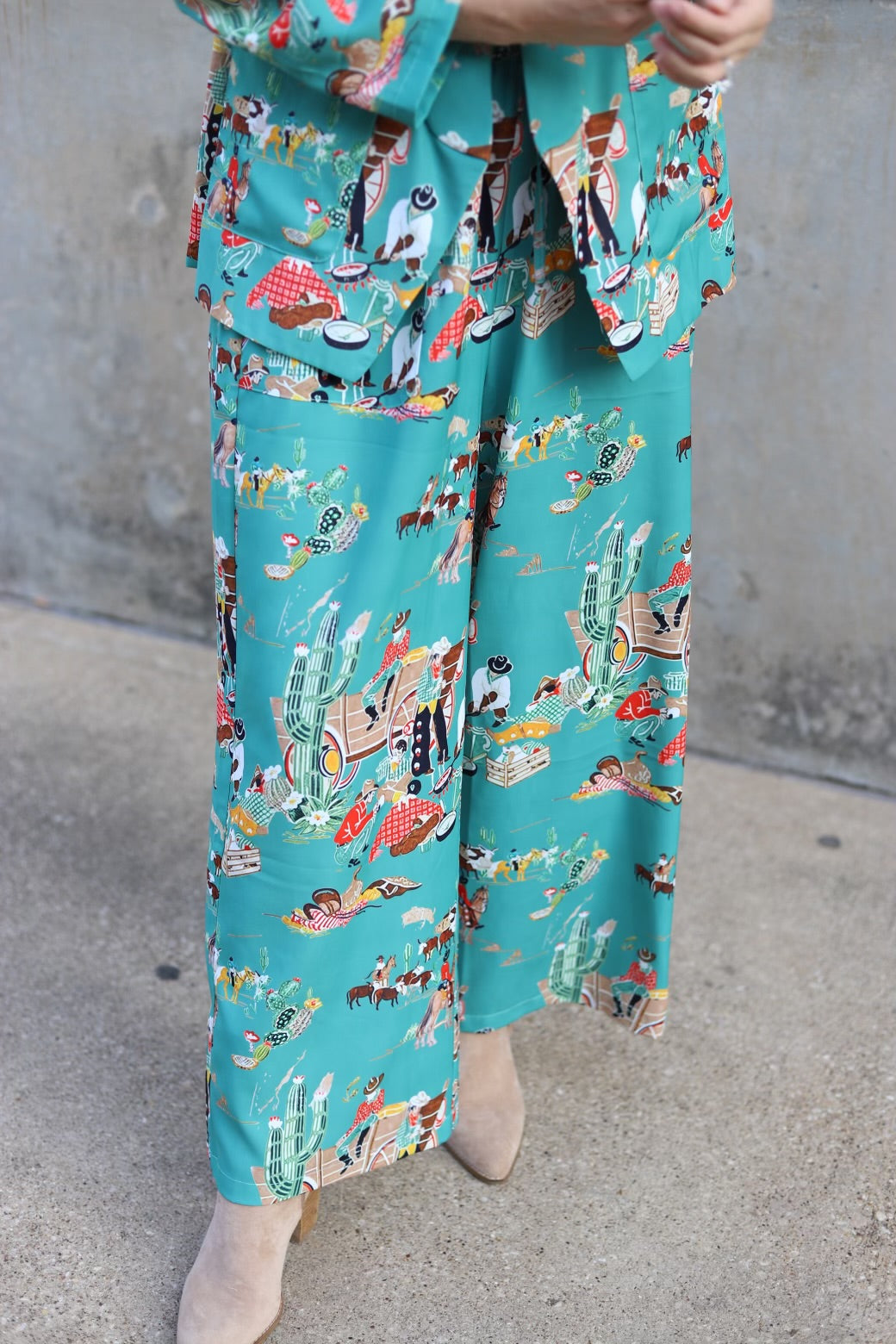 TH2109 S162 TURQ WAGON PANT (1 Piece)