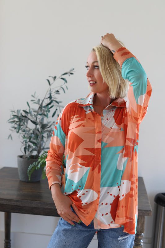 TH1305 R13 SUNSET AZTEC MESH TOP (6 Pieces)