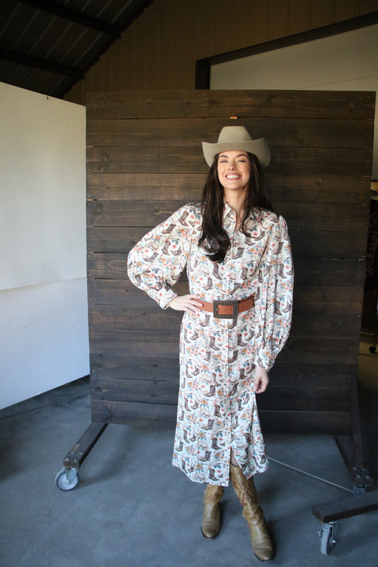 TH11 BOOT FLORAL DRESS (7 pack)