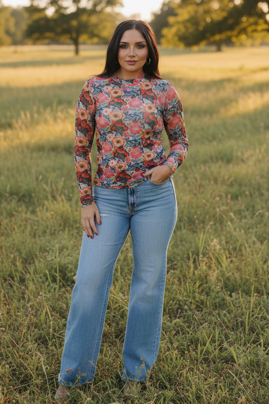 TH1221 VINTAGE POPPIE MESH TOP (7 Piece)