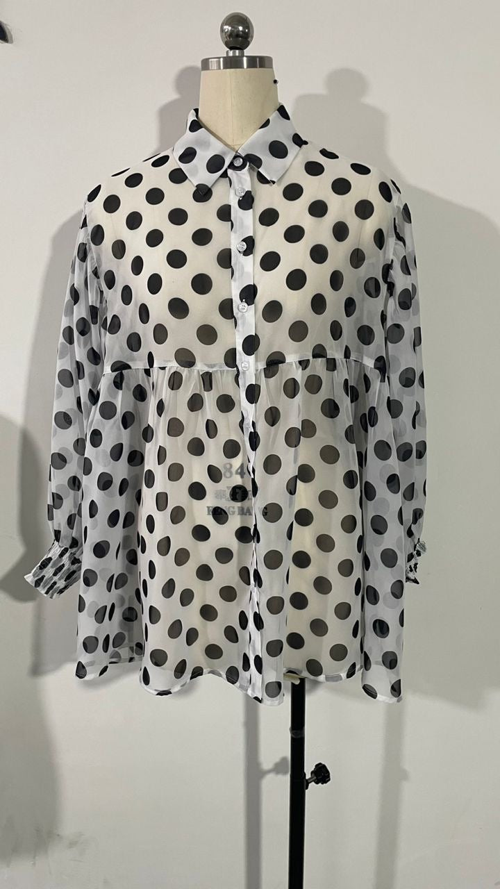 TH2776 IVORY POKA DOTS (7 PIECE)