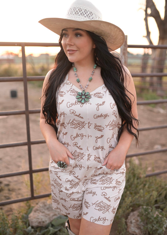 TH1406 LASSO PRINTED ROMPER (6 Piece)