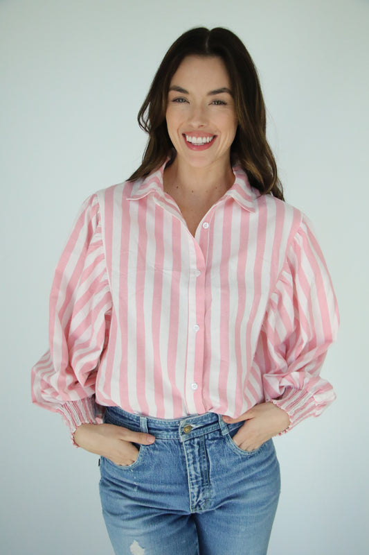 TH23 PINK STRIPE TOP (1 Piece)