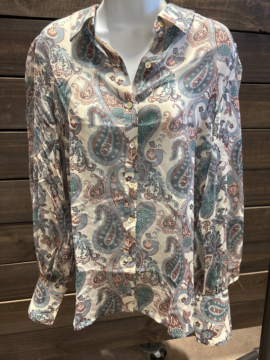 SINGLE SALE S10 TH2121 PAISLEY BLOUSE