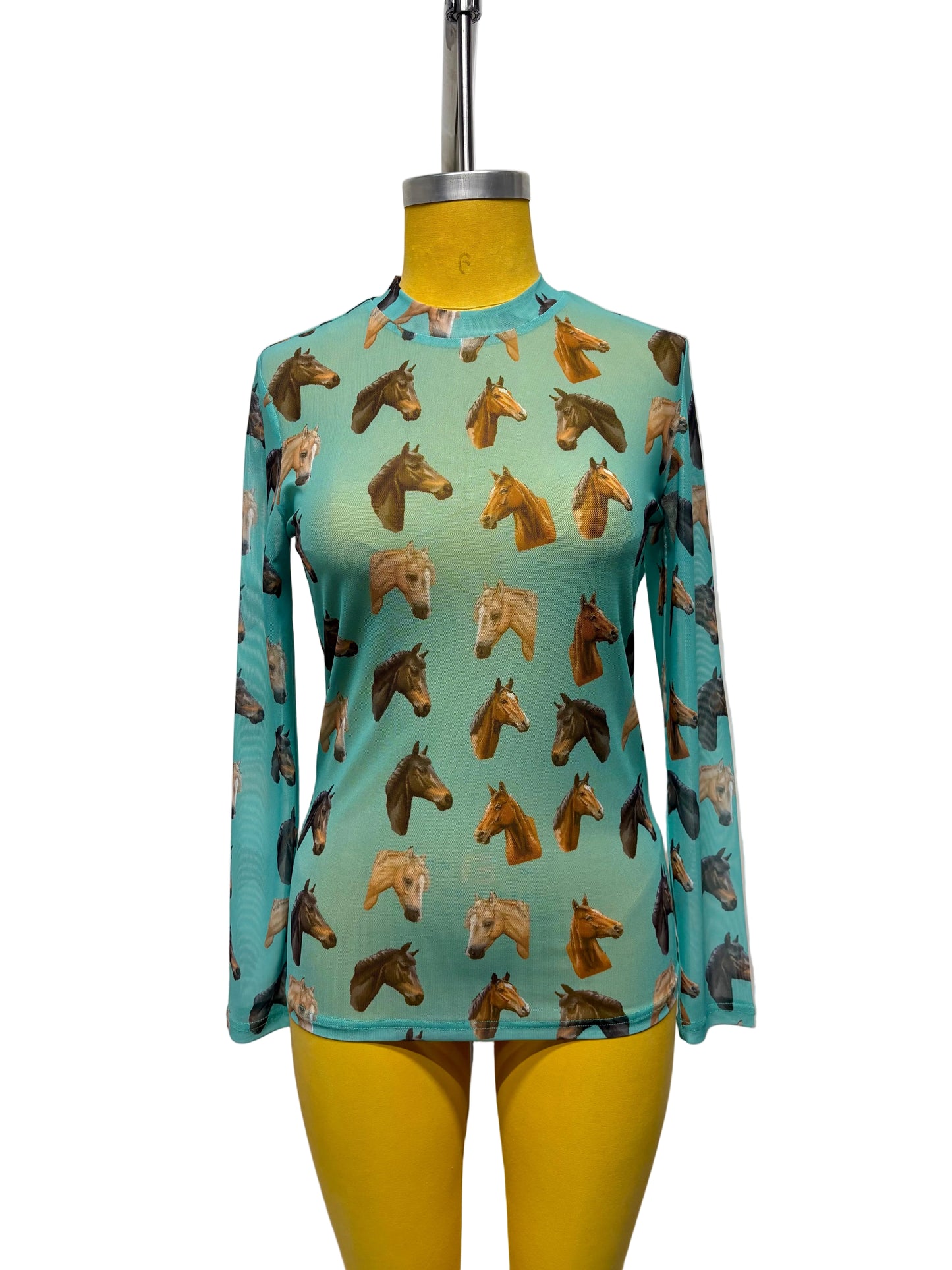 TH1221 TURQUOISE HORSE MESH TOP (7 Piece)