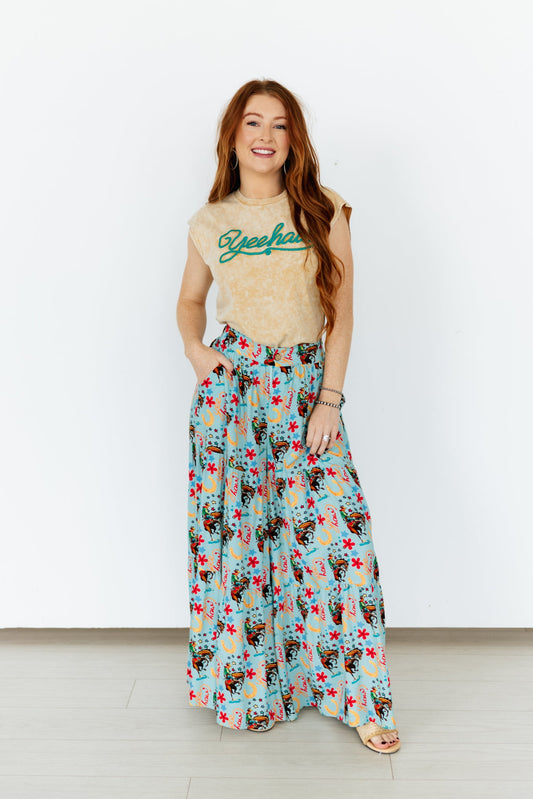VR3 VINTAGE TAN TURQUOISE YEEHAW TANK(7 PIECE- WOMEN)