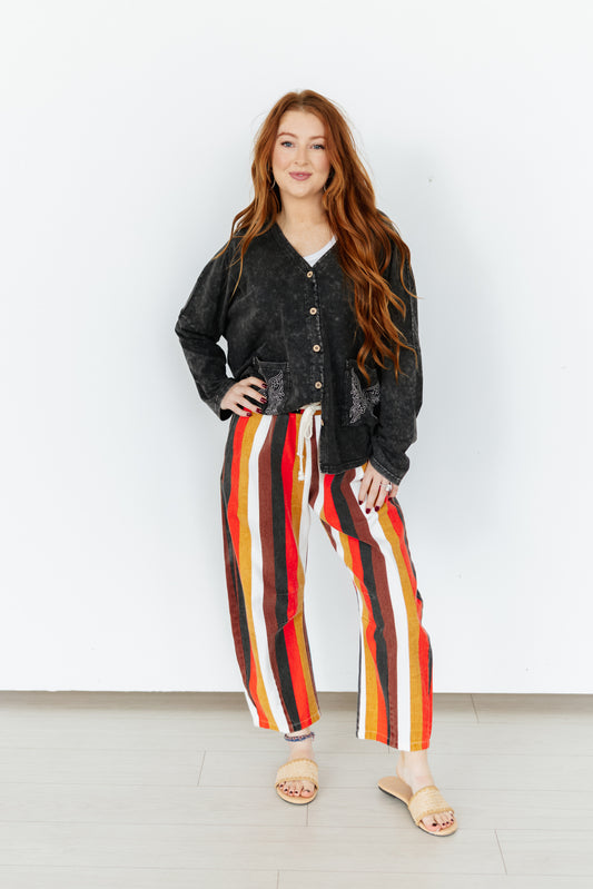TH2107 MULTI STRIPE BARREL PANT (7 Piece)