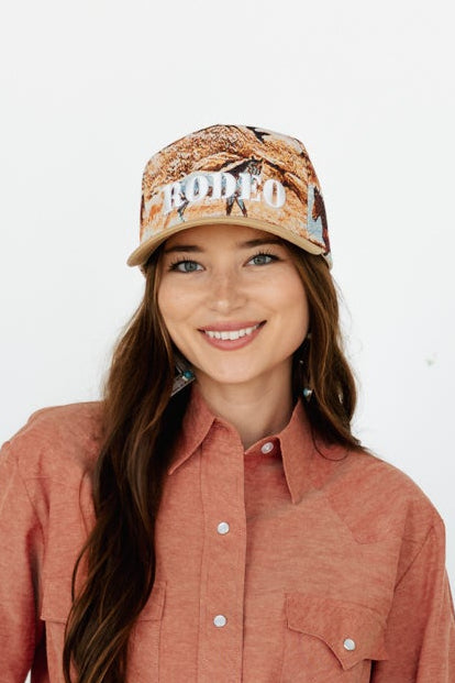 TH5401 WILD HORSE TAPESTRY RODEO HAT (MIN 3 PIECE)