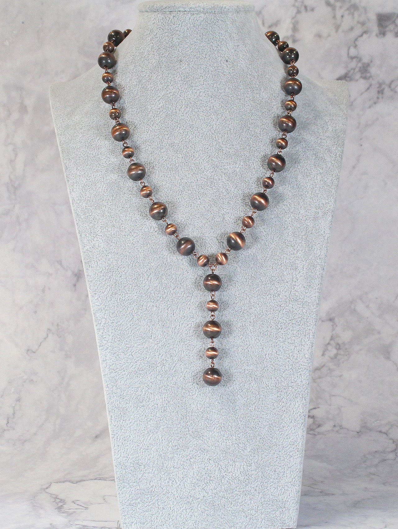 1120 HH194 COPPER WESTERN NAVAJO PEARL 20” NK