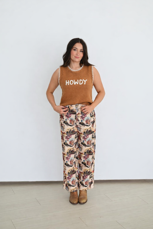 TH4215 BROWN HOWDY SWEATER VEST (7 pieces)
