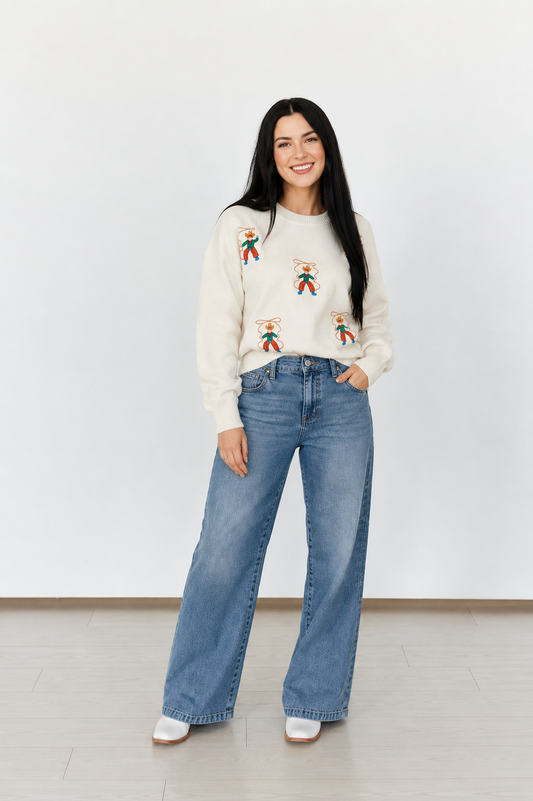 TH7990 ROPING COWBOY PULL OVER SWEATER (7 PIECE)