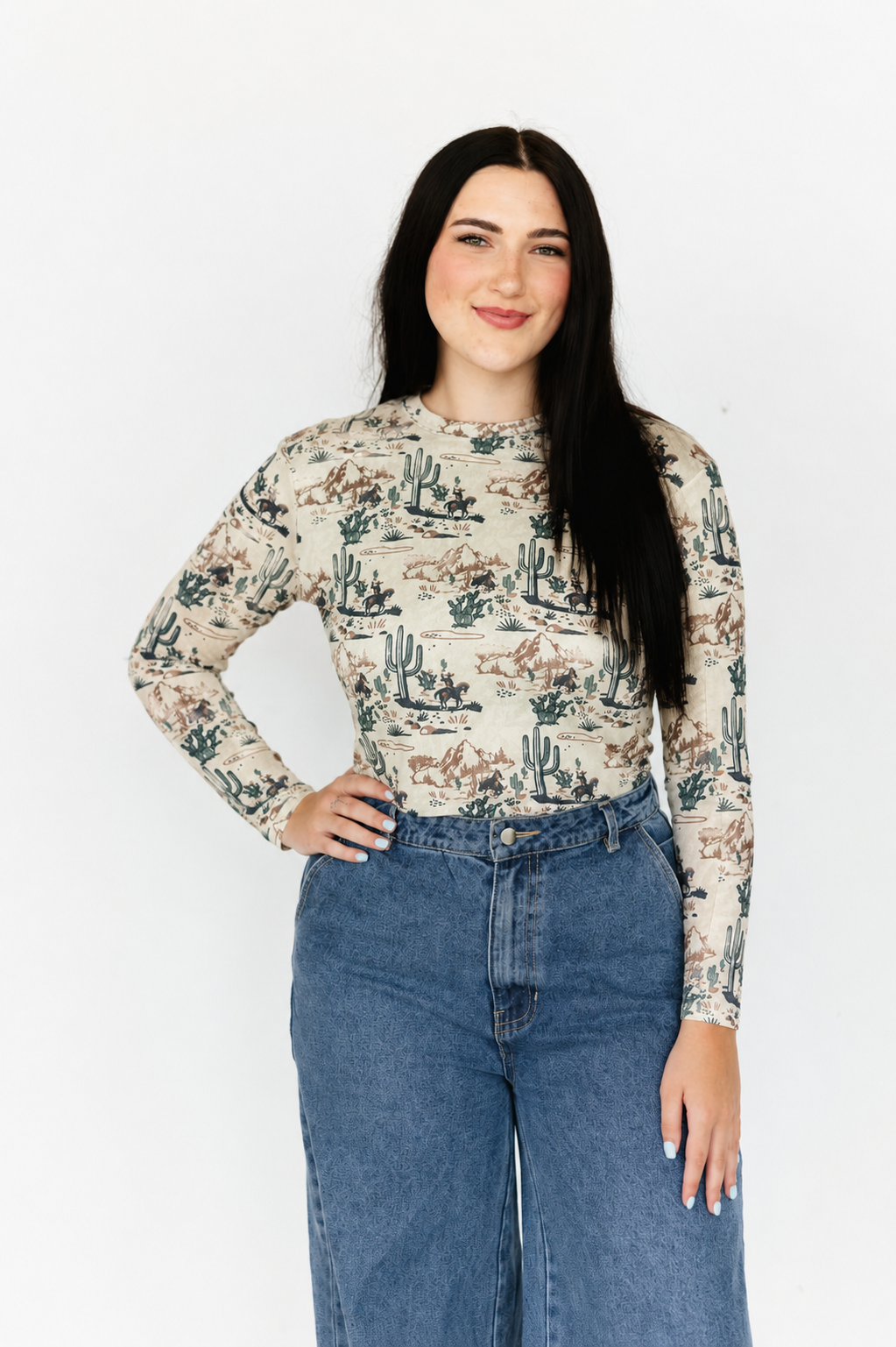 TH1221 DESERT COWBOY MESH TOP (1 PIECE)