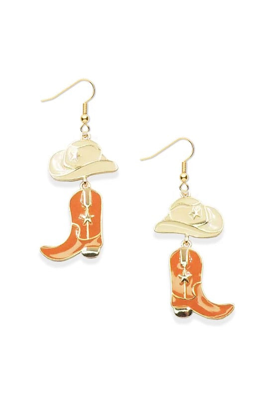636 H66 WESTERN TRIPLE DROP EARRING