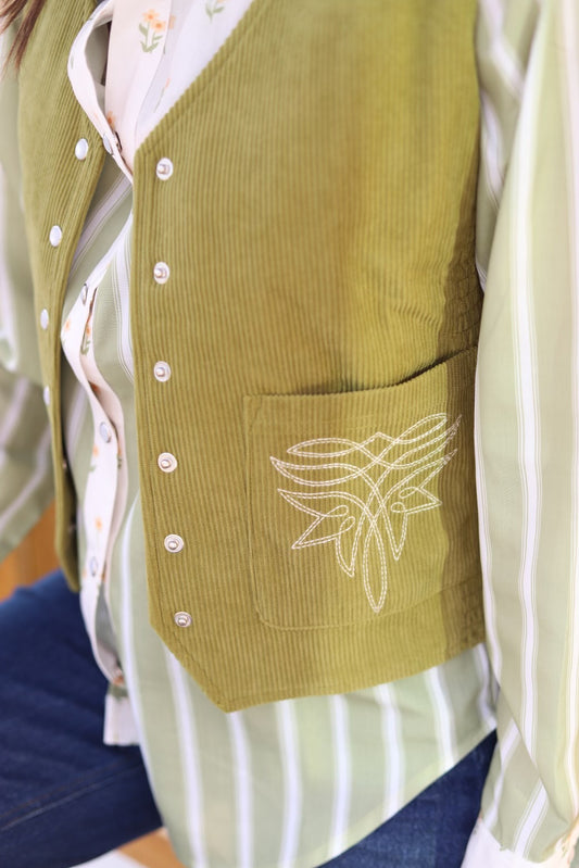 TH160 GREEN OLIVE VEST (1 Piece)