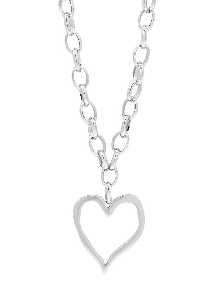 60006RH STAINLESS STEEL HEART SILVER NL