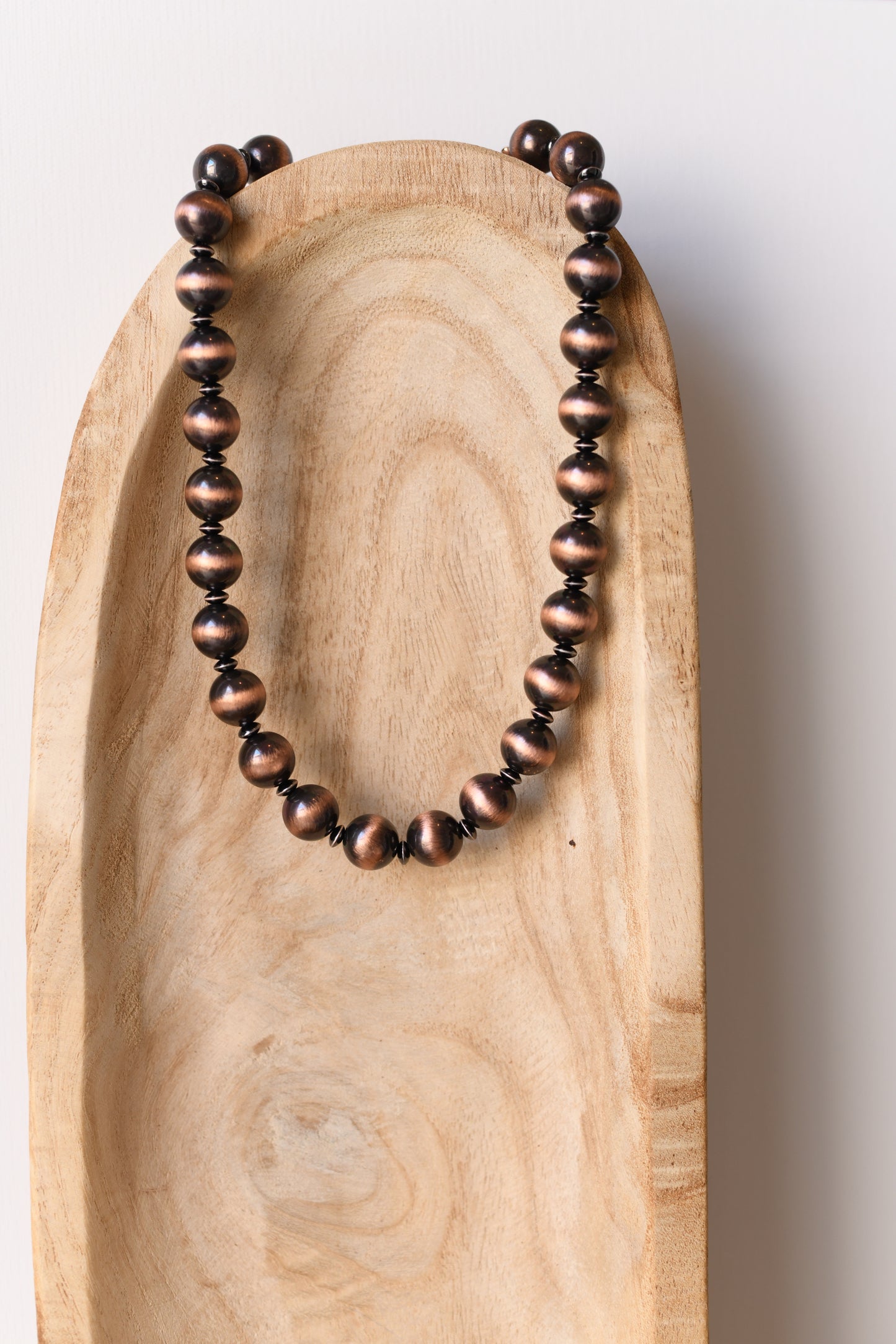 1578 HH-268 COPPER NAVAJO PEARL 18" NECKLACE