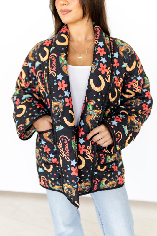 VR1070 BLACK YEEHAW QUITTED JACKET (7 Piece)