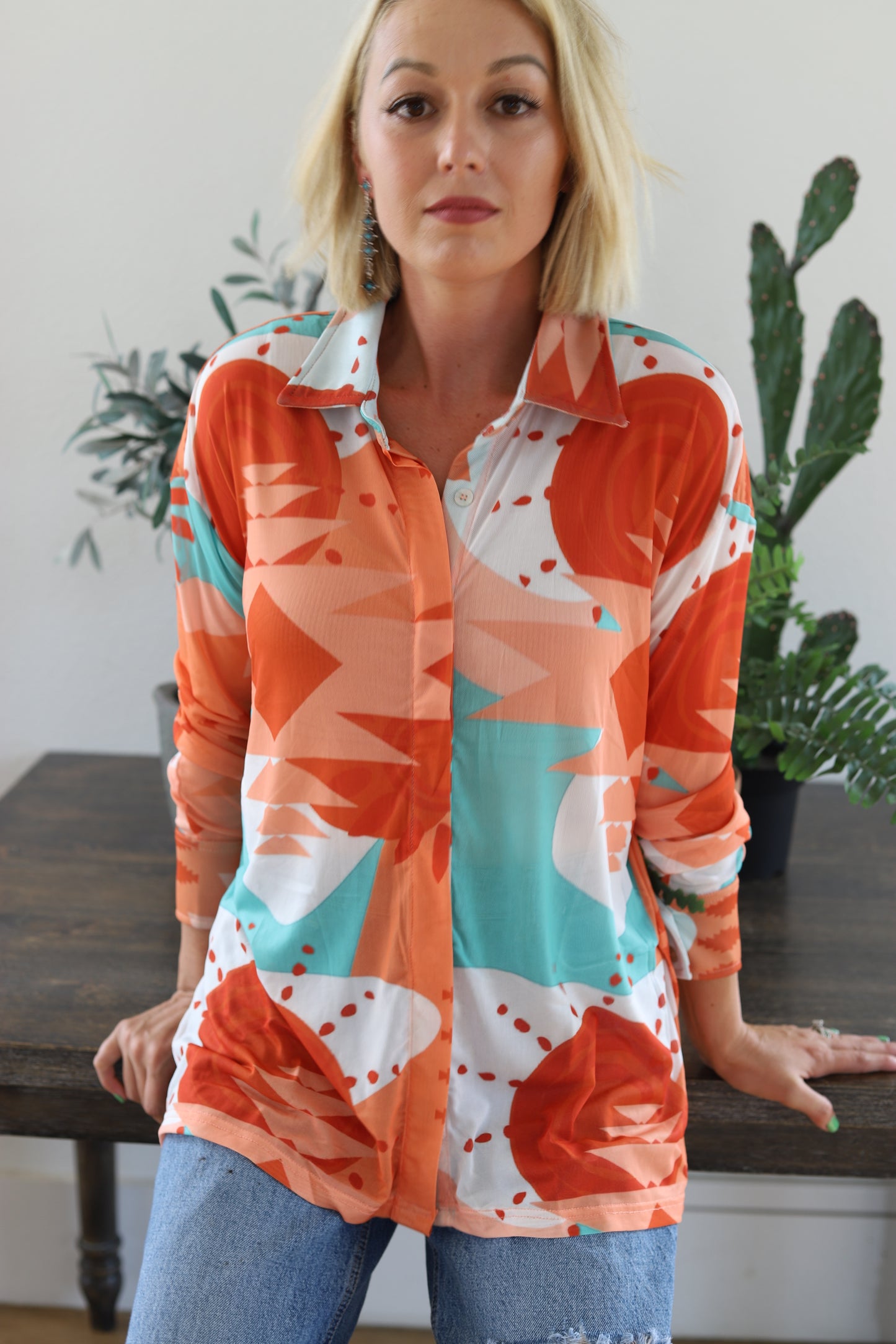 TH1305 R13 SUNSET AZTEC MESH TOP (6 Pieces)