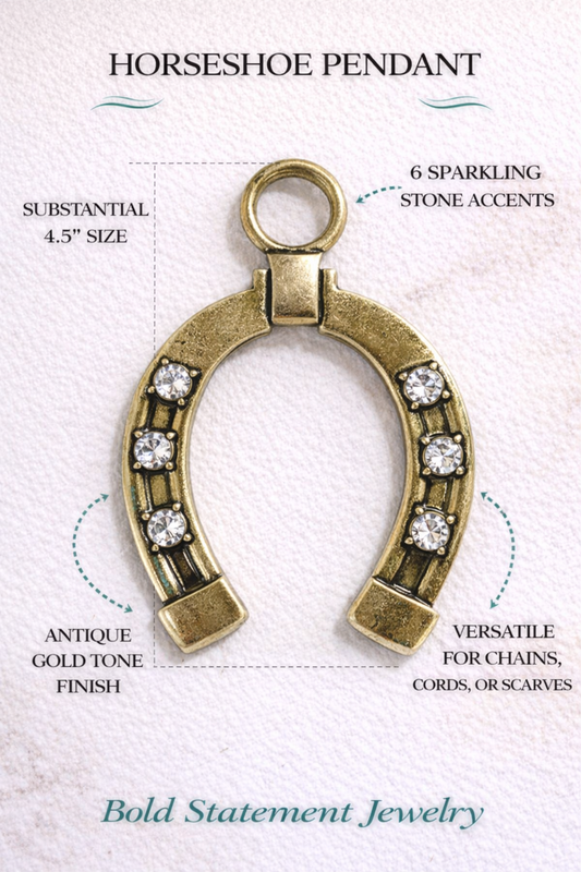 0081 GBCRY WESTERN HORSE GROOVE (PENDANT ONLY)
