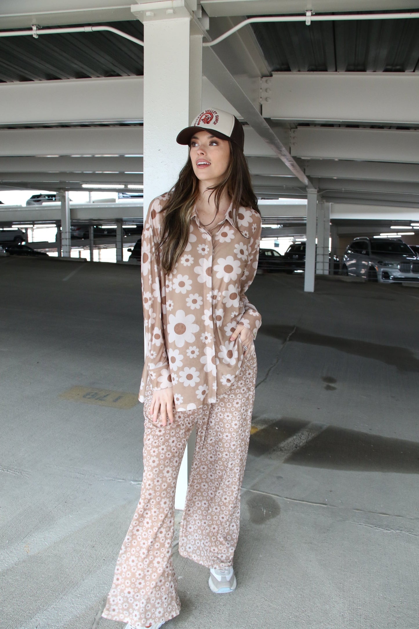 TH3002 RETRO NEUTRAL FLOWER MESH SET (6 Piece)