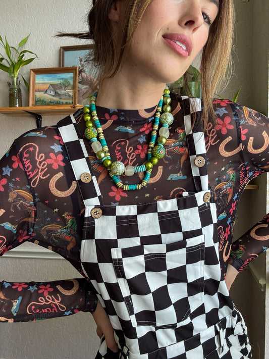 7267 N69 MIXED GREEN ARTISAN BEAD NL