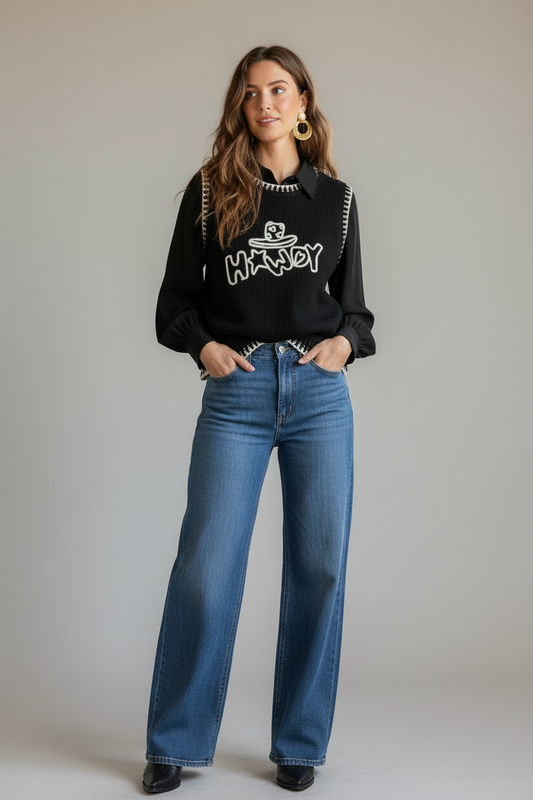 TH4215 BLACK HOWDY HAT (7 Piece)