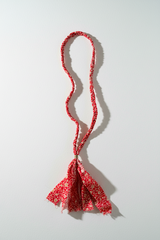 TH1155 FABRIC NECKLACE -RED