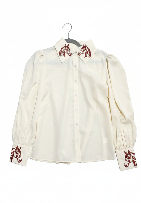 TH11 IVORY - HORSE EMBRO (7 Piece)