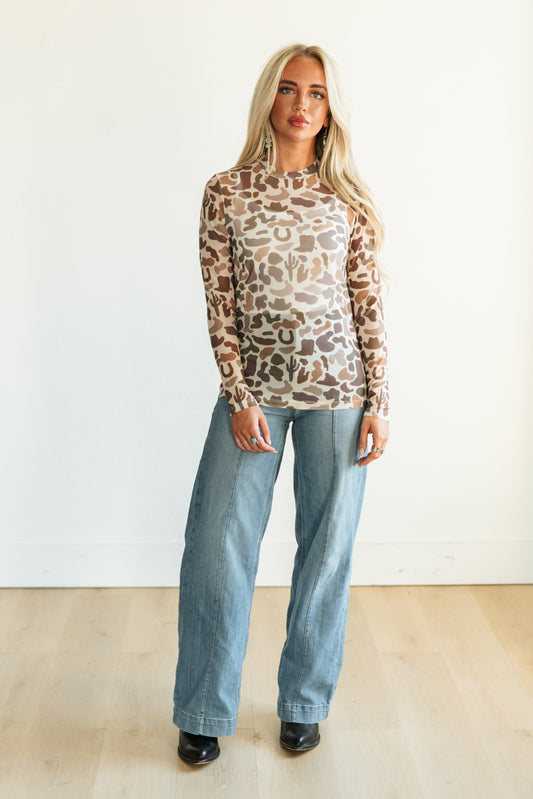 TH1221 WESTERN CAMO MESH TOP (7 Piece)