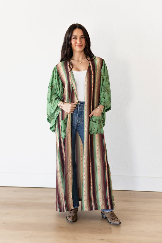 TH103 CACTUS SERAPE KIMONO (7 Piece)