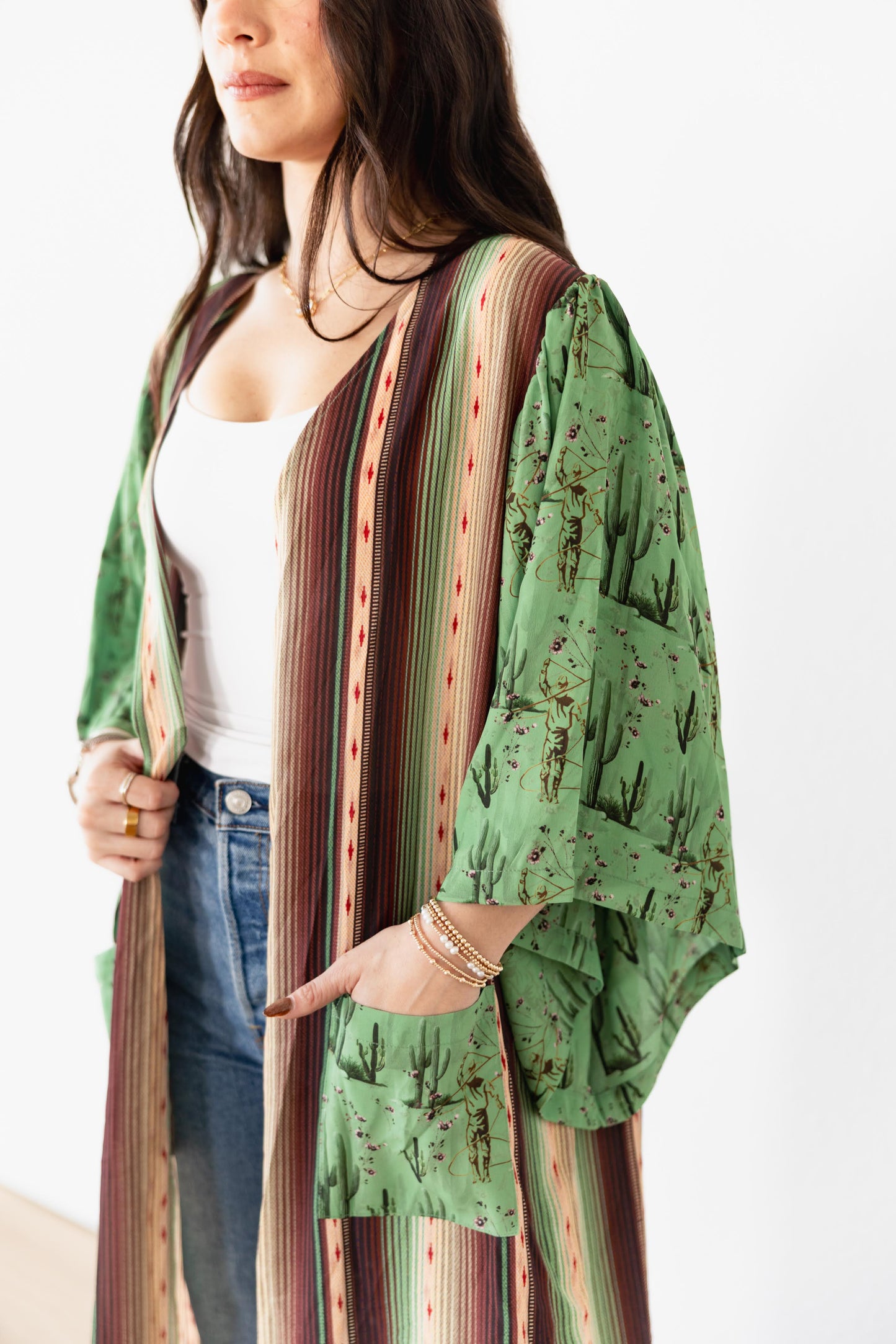 TH103 CACTUS SERAPE KIMONO (7 Piece)