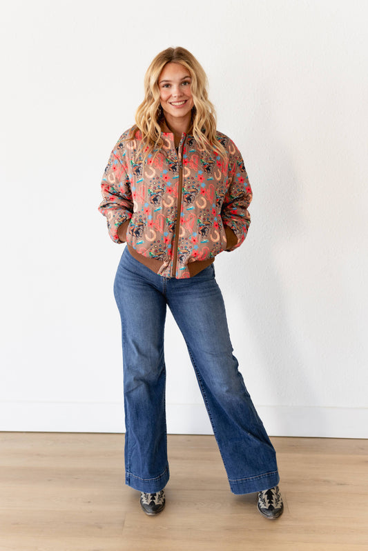 TH2412 TAUPE YEEHAW BOMBER JACKET (7 PIECE)