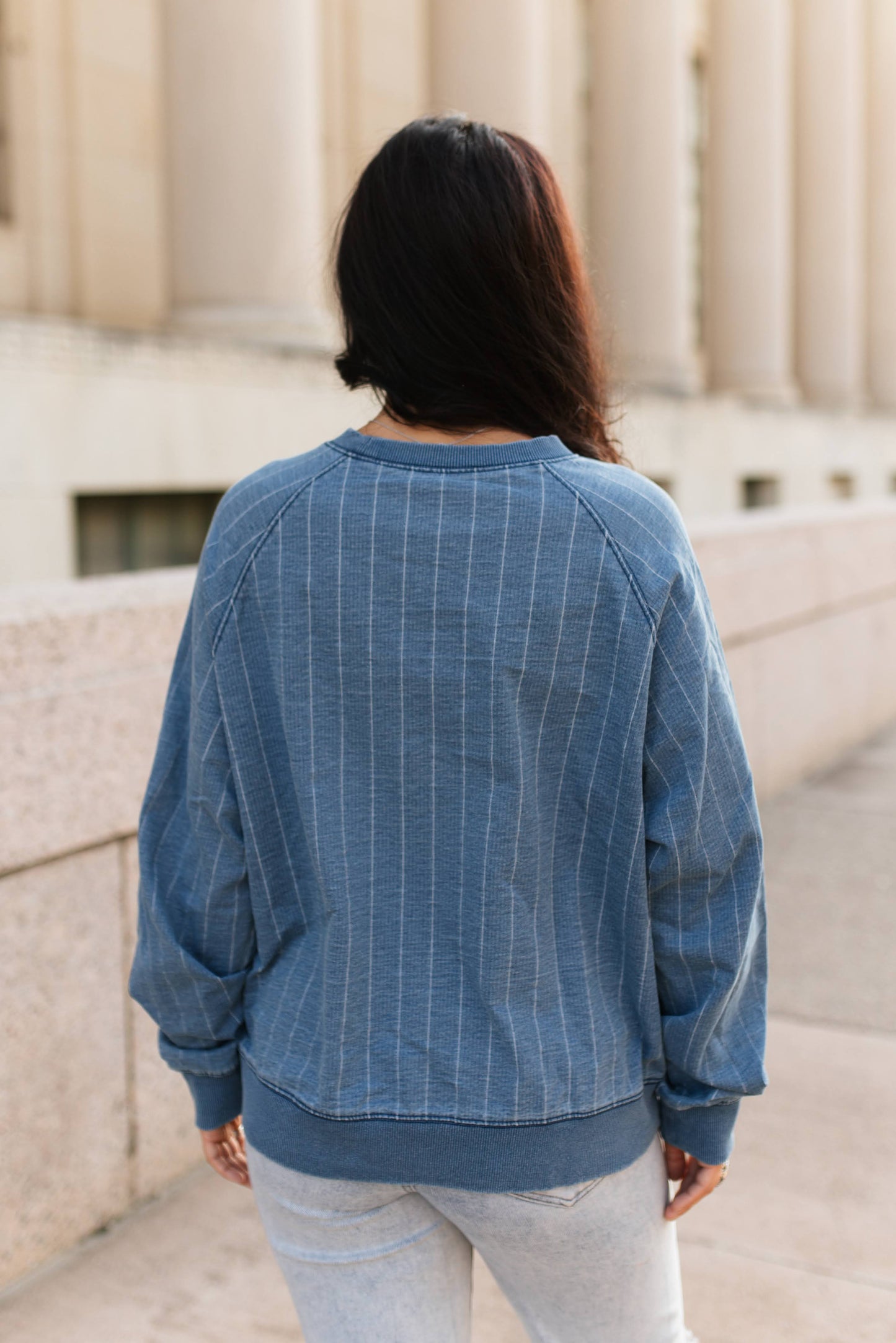 VR300 HORSE STRIPED DENIM TOP(7 Piece)