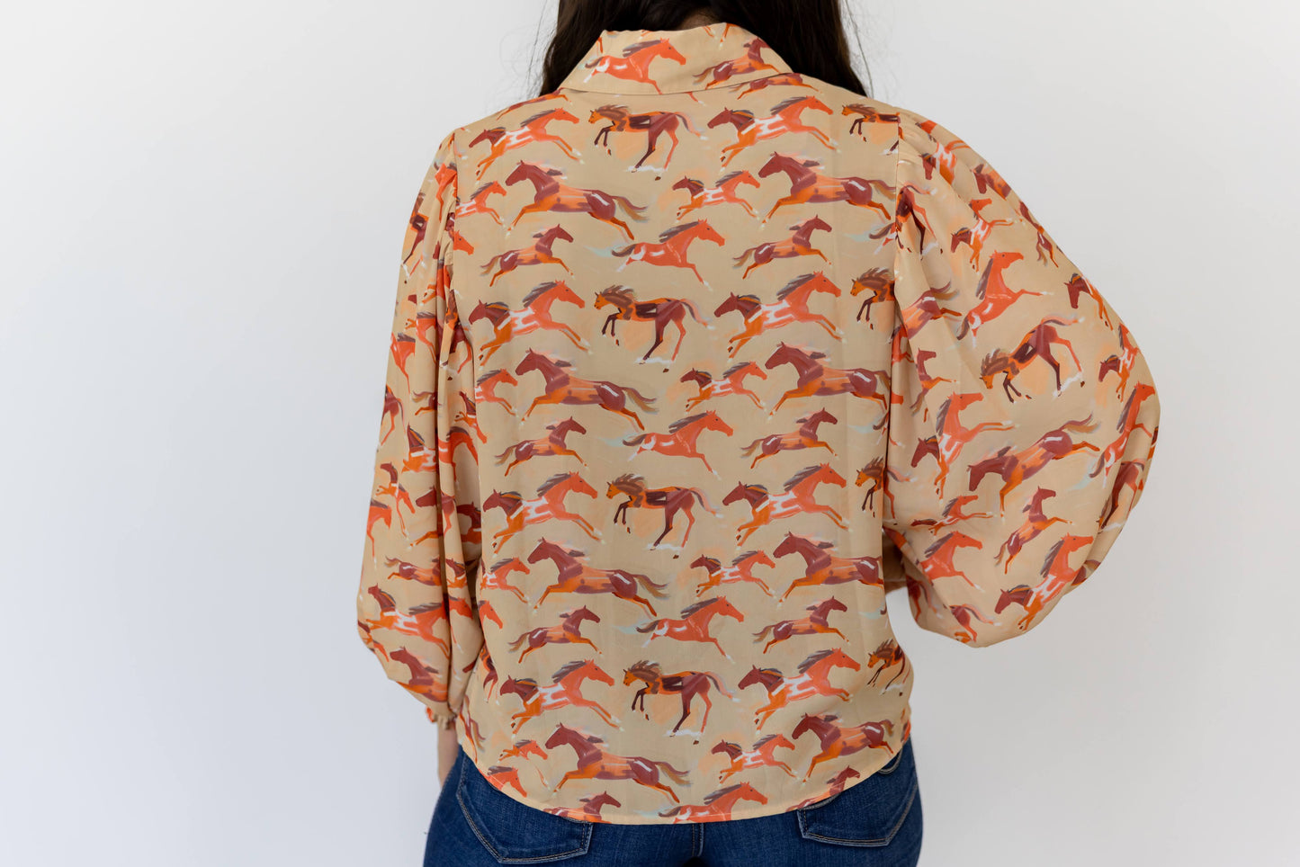 TH24 RUST PONY YOKE BLOUSE (7 Piece)