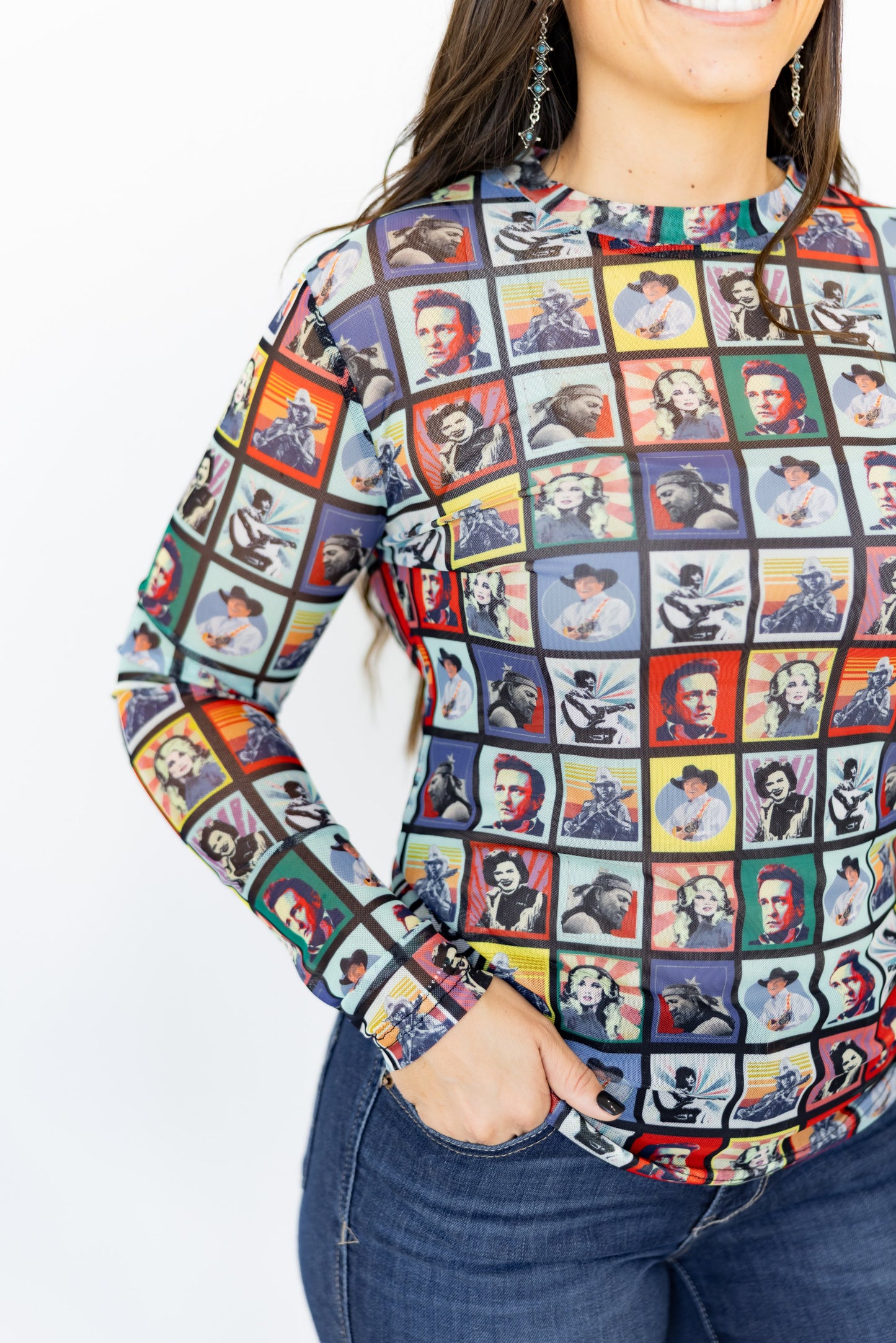 TH1221 COUNTRY WESTERN CHECK TOP(7)