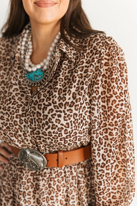 TH6215 LIGHT CHEETAH DRESS (7 Piece)