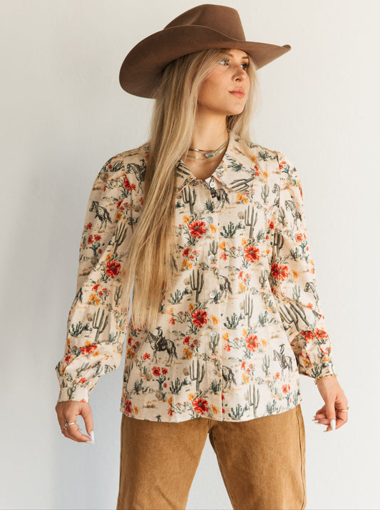 TH2782 ROSE COWBOY BLOUSE (7 Piece)
