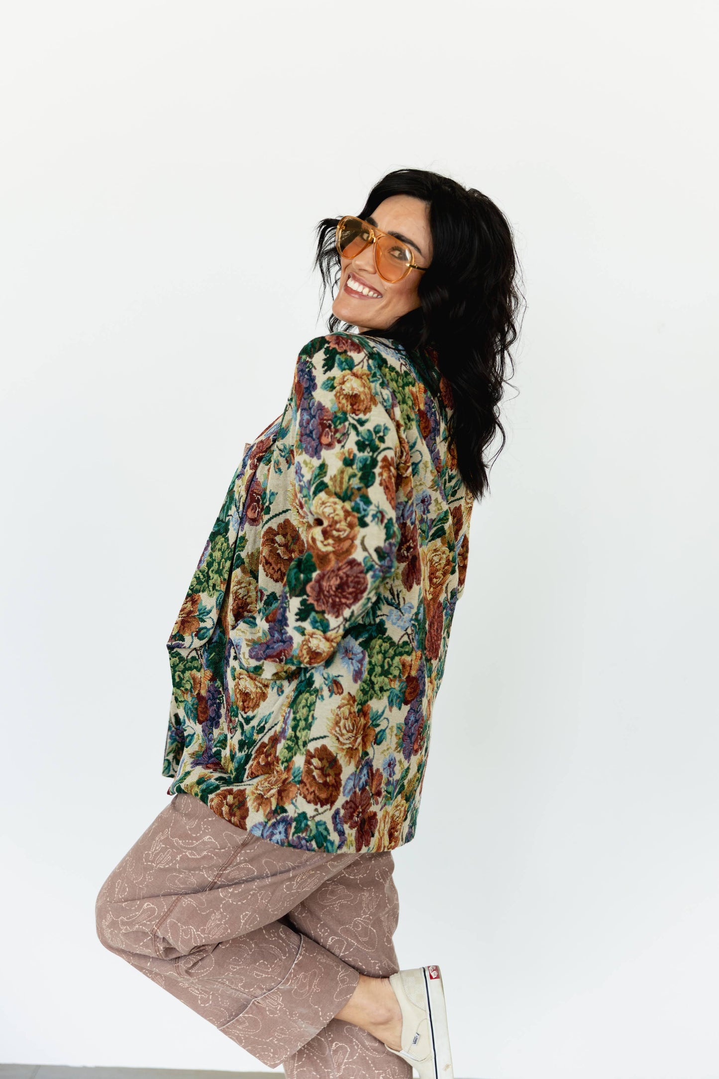 TH1200 FLORAL BLAZER WEAVED (7 Piece)