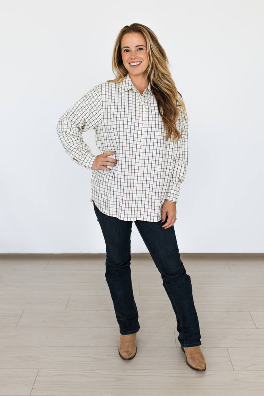 TH38 BLACK SQUARE BUTTON DOWN (7 Piece)