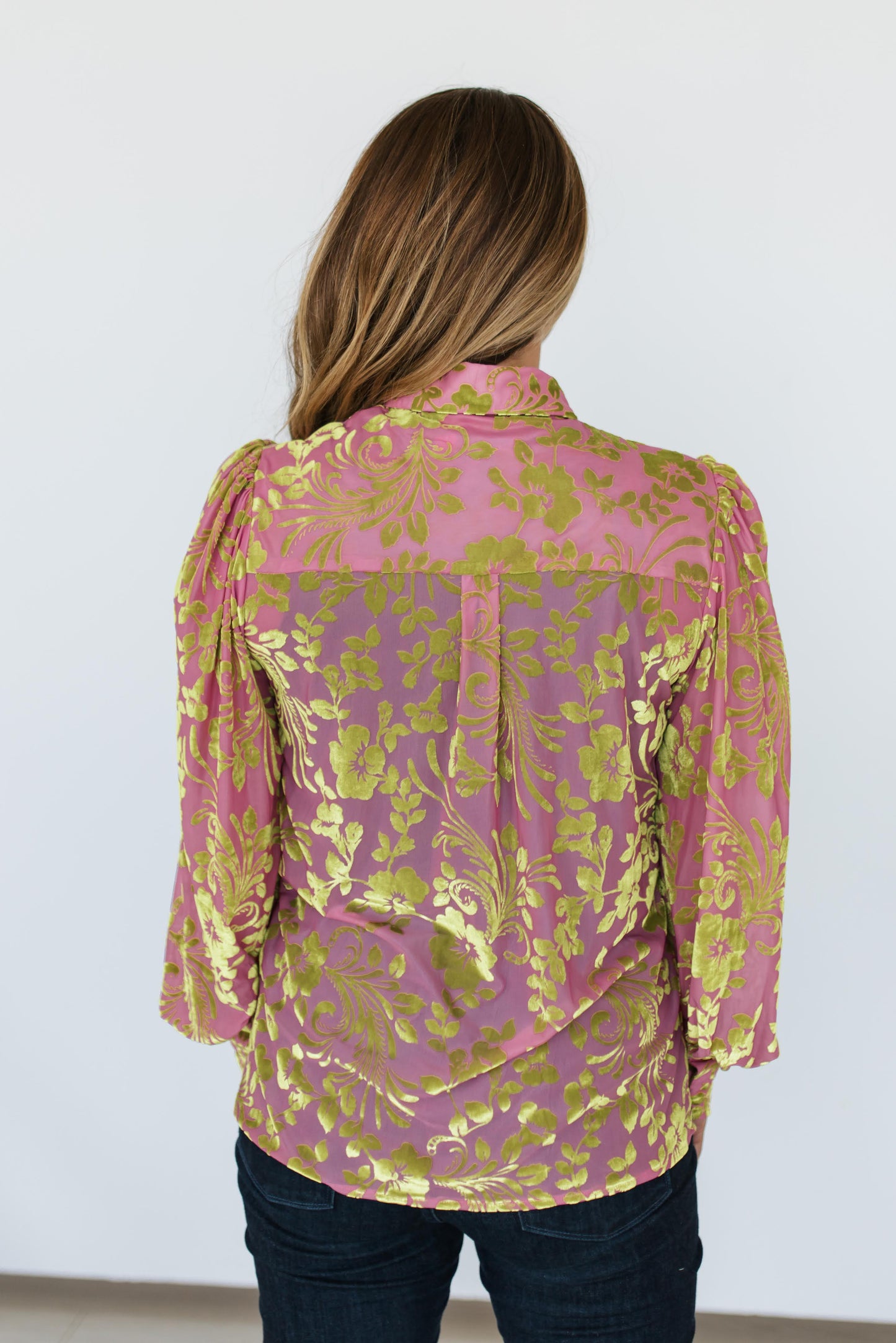 TH23 PINK GREEN VELVET (7 Piece)