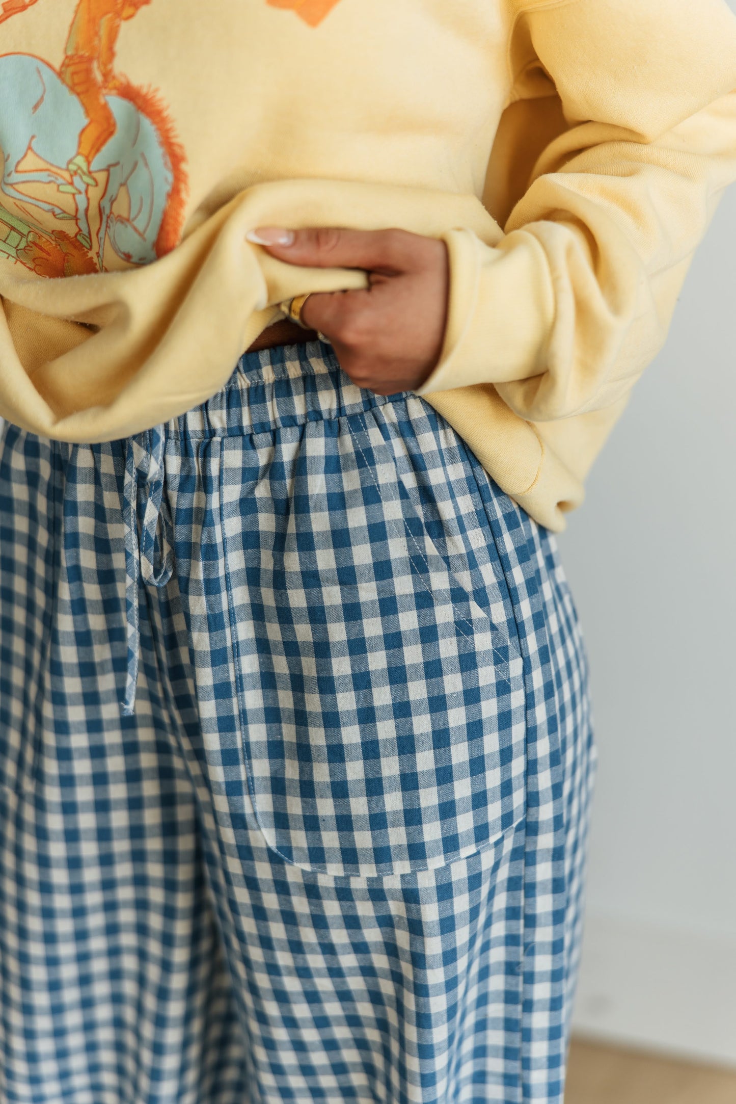 TH2108 BLUE GINGHAM(7 Piece)