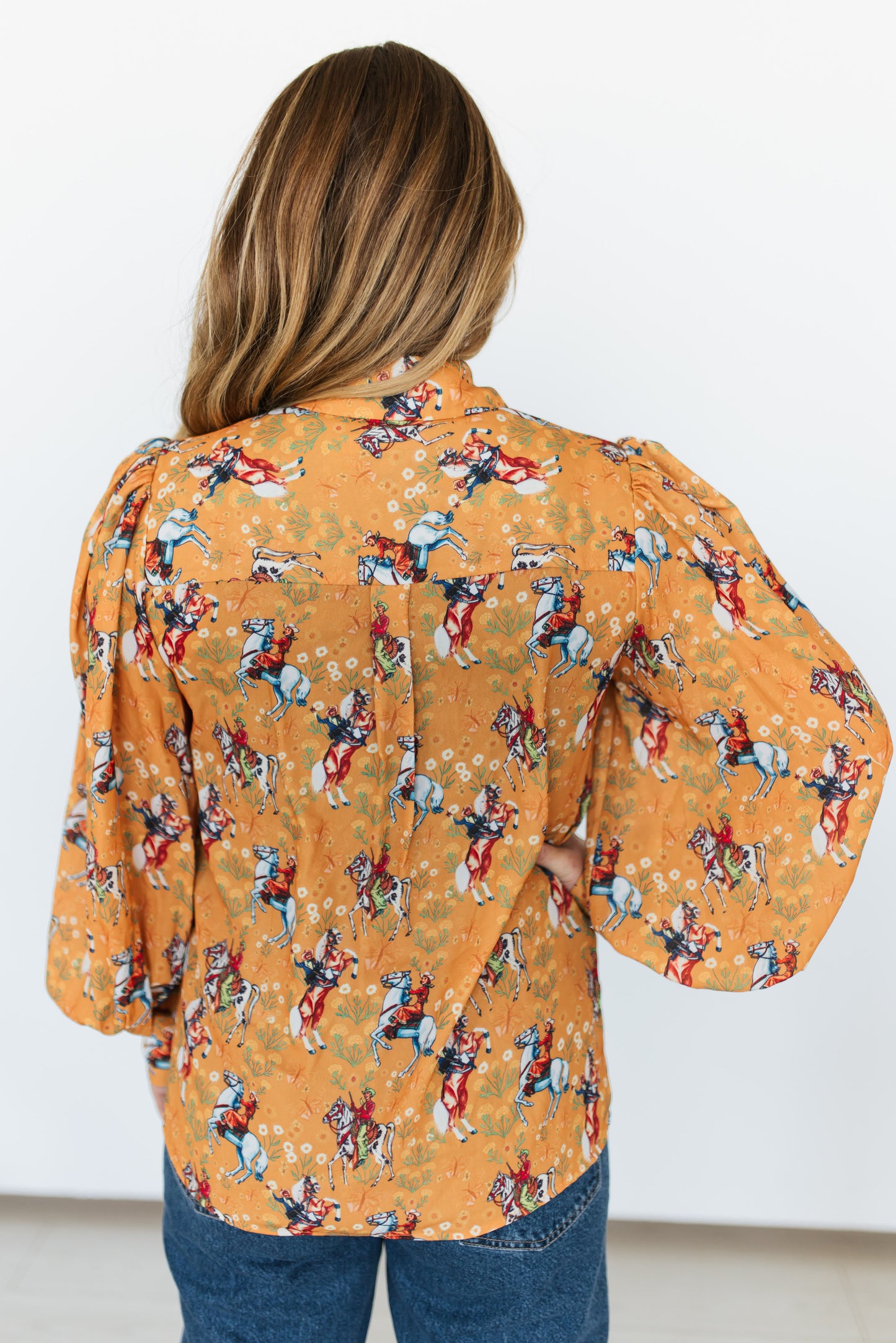 TH11 DEEP MUSTARD COWBOY BLOUSE (7 Pieces)