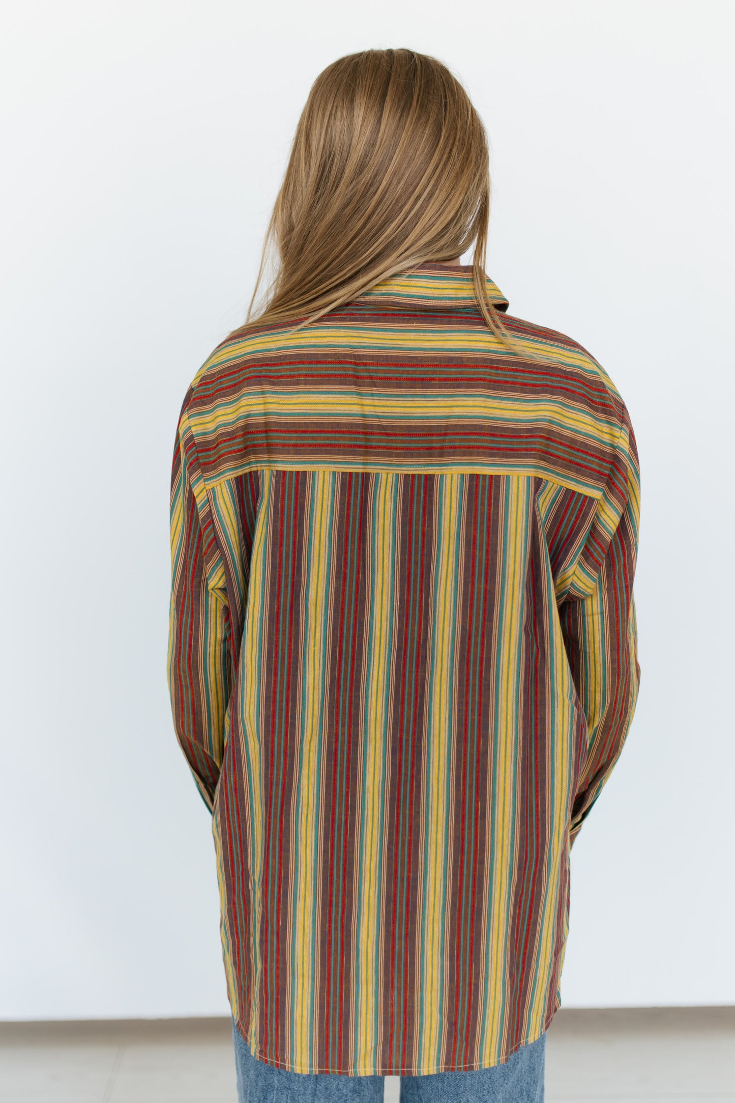 TH15 OLIVE VINTAGE STRIP TOP (7 Pieces)