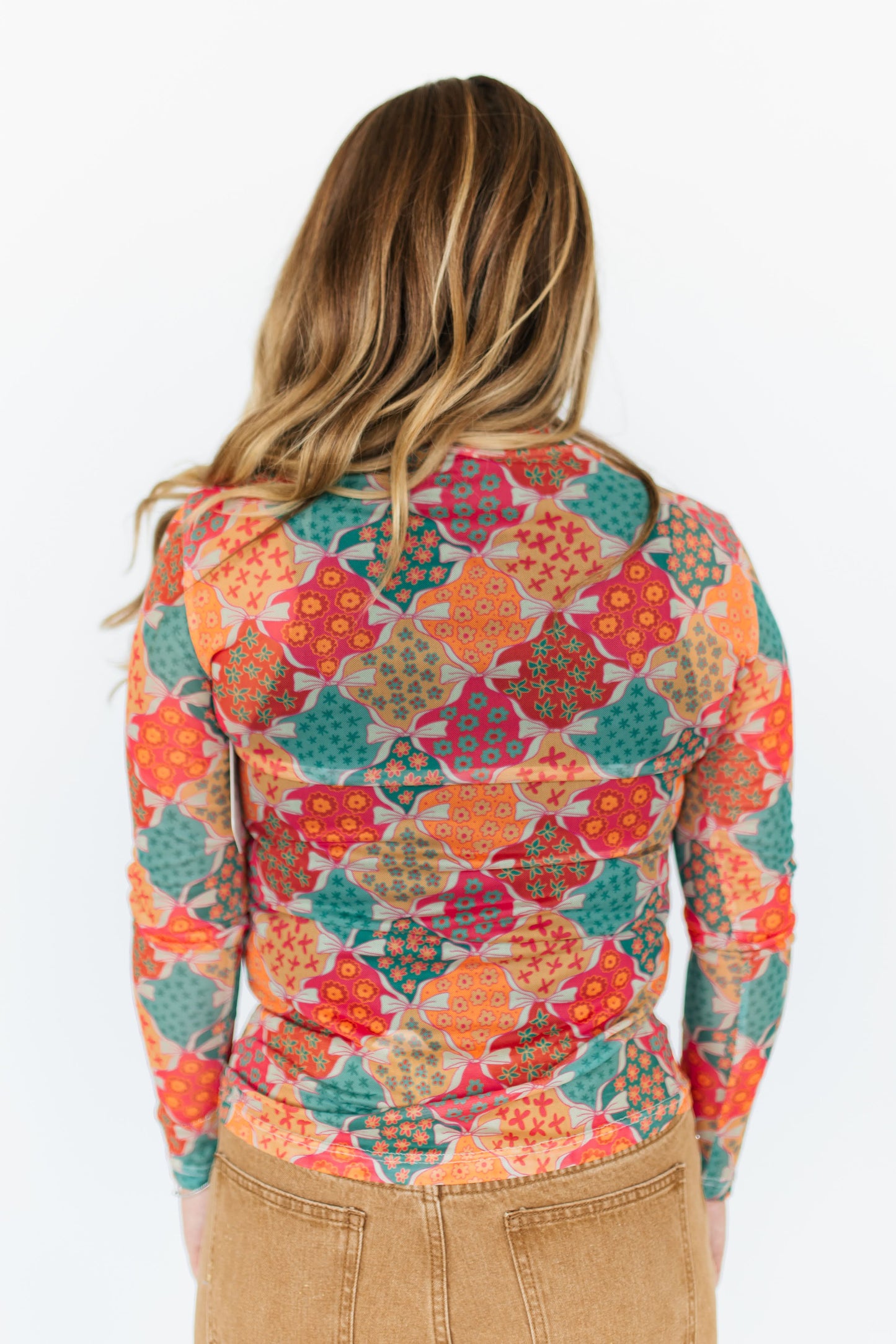 TH1221 S204 BOW MESH TOP (1 Piece)