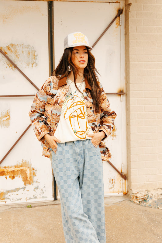 TH005 WILD HORSE TAPESTRY JACKET (7 Piece)