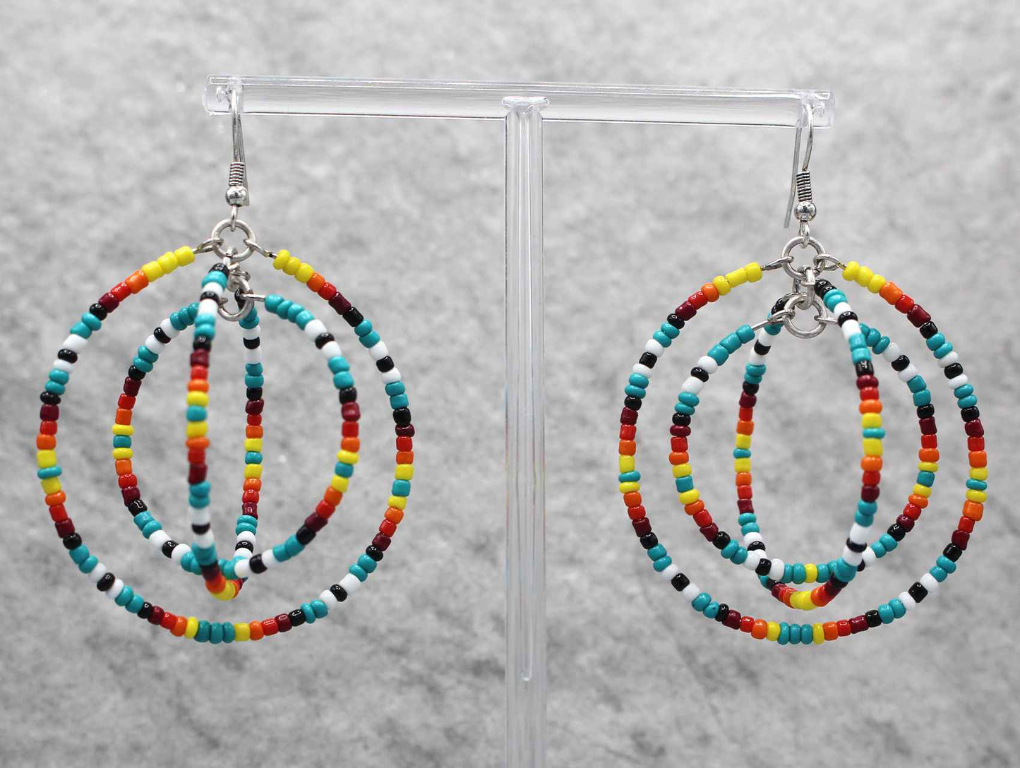 1710 R4-4 GOLD STATEMENT STUD EARRINGS