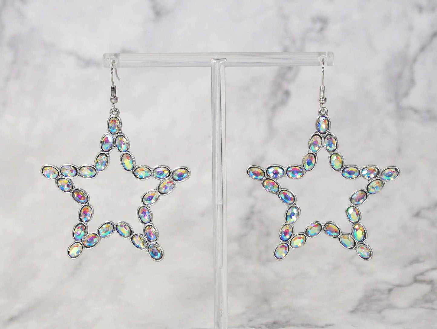 1557 R1-174 STAR SHAPE ER WITH RHINESTONE