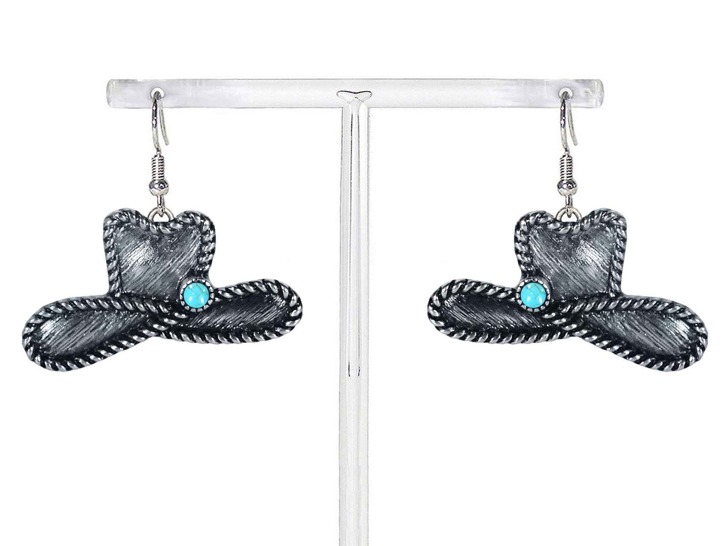 2855 R3-111 COWBOY HAT EARRING