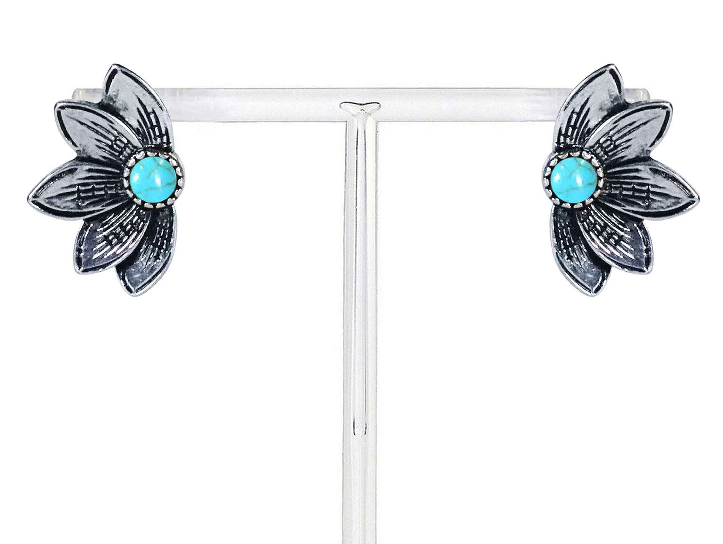 2874 R3-20 WESTERN FLOWER POST EARRIN